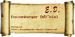 Enczenberger Dániel névjegykártya